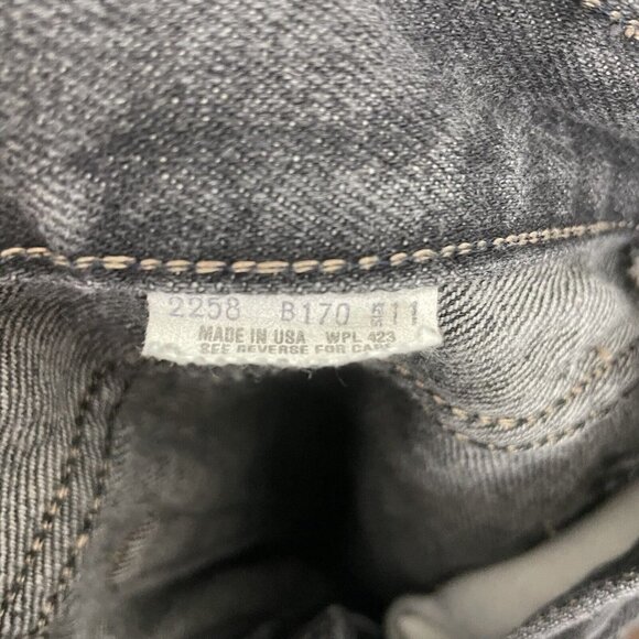 Vintage Levis 26501 1159 Black Distressed Mom Jean Button Fly Size 11 Made USA - Picture 8 of 12